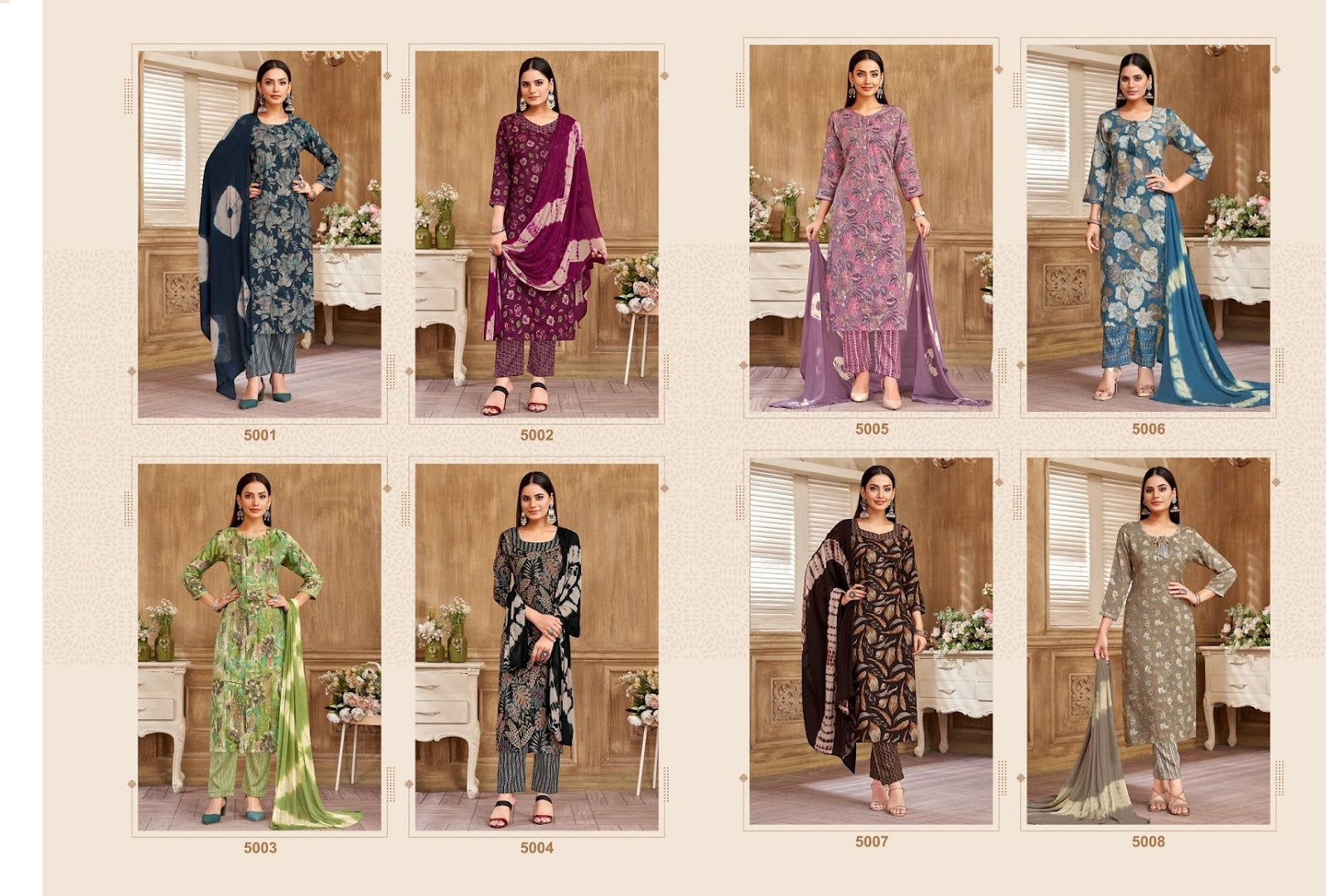Samantha Vol 5 Balaji Capsule Rayon Readymade Pant Style Suits Wholesale Rate