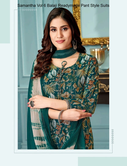 Samantha Vol 6 Balaji Capsule Rayon Readymade Pant Style Suits Wholesale Price