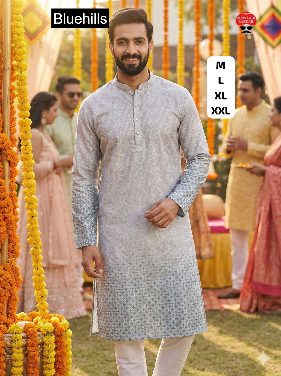 Samaroo Bluehills Rayon Mens Kurta Wholesale