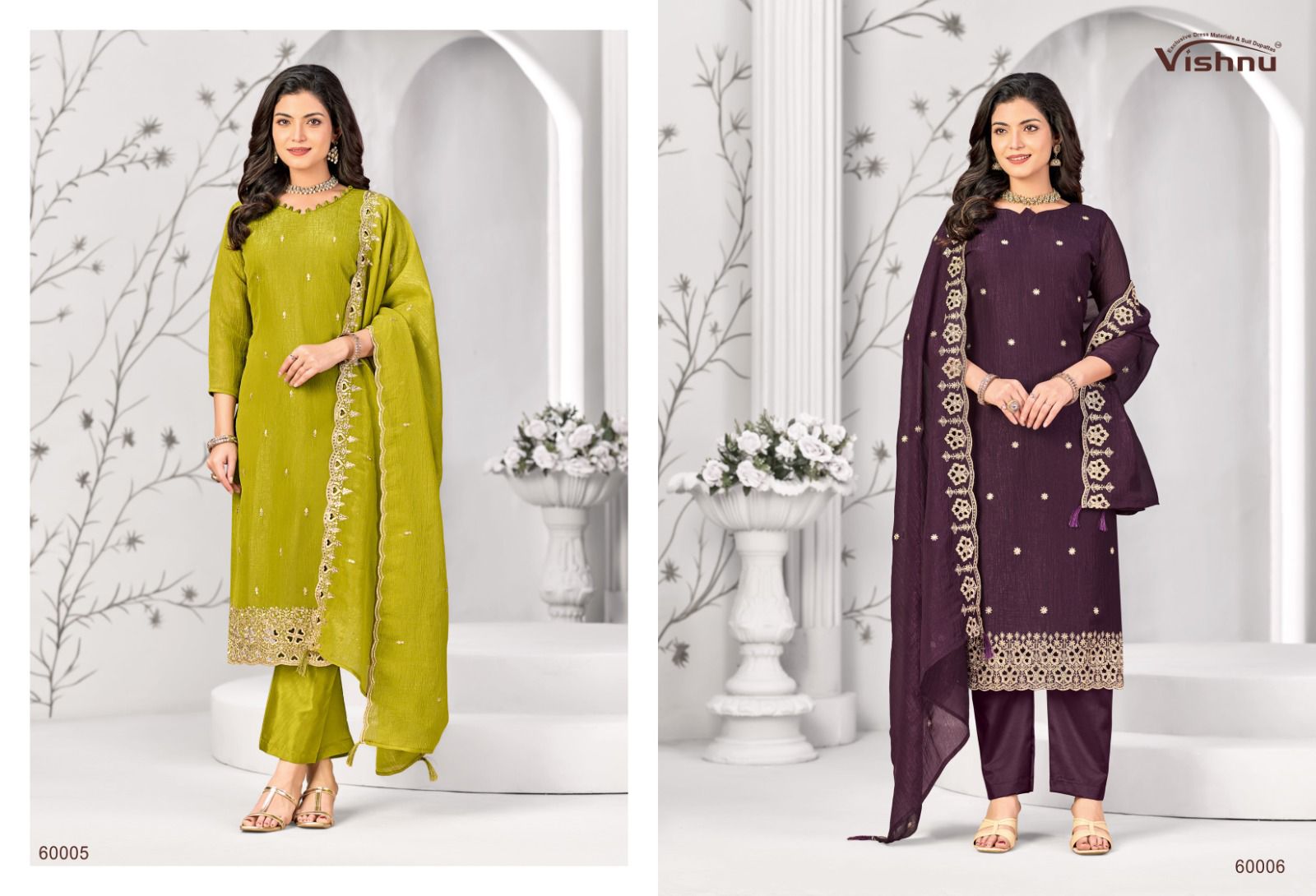 Samarpita Vishnu Impex Pant Style Suits Exporter Gujarat