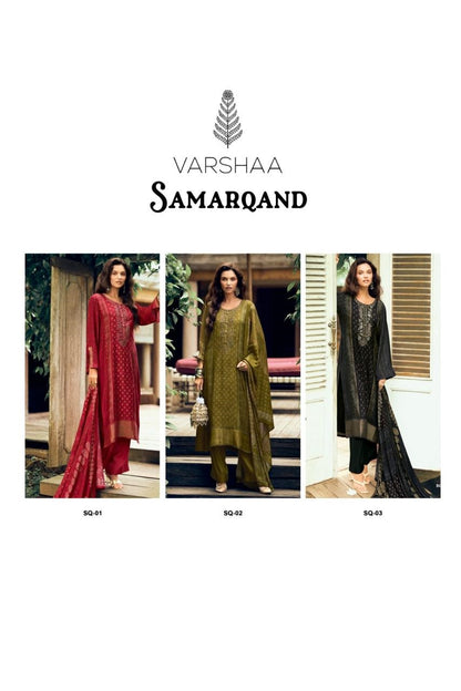 Samarqand Varshaa Viscose Muslin Pant Style Suits Wholesaler Gujarat