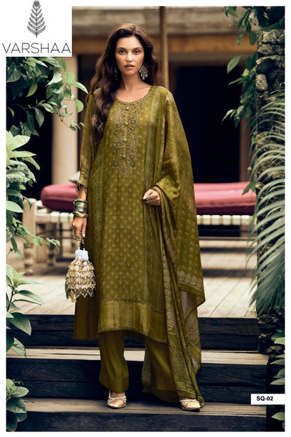 Samarqand Varshaa Viscose Muslin Pant Style Suits Wholesaler Gujarat