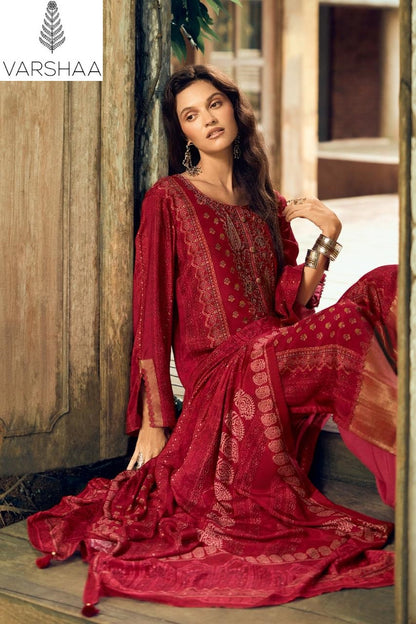 Samarqand Varshaa Viscose Muslin Pant Style Suits Wholesaler Gujarat