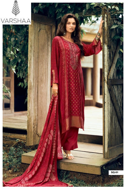 Samarqand Varshaa Viscose Muslin Pant Style Suits Wholesaler Gujarat