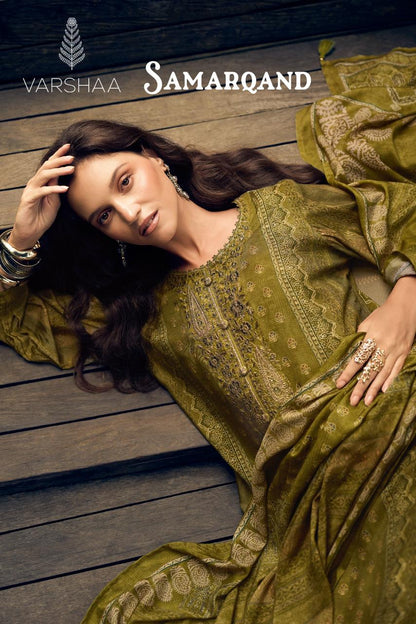 Samarqand Varshaa Viscose Muslin Pant Style Suits Wholesaler Gujarat