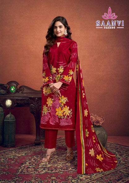 Samayra Saanvi Cotton Karachi Salwar Suits Supplier Gujarat