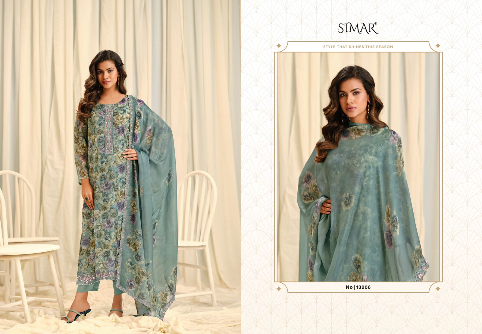Samayra Simar Silk Pant Style Suits Exporter Ahmedabad