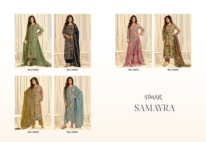 Samayra Simar Silk Pant Style Suits Exporter Ahmedabad