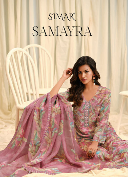 Samayra Simar Silk Pant Style Suits Exporter Ahmedabad