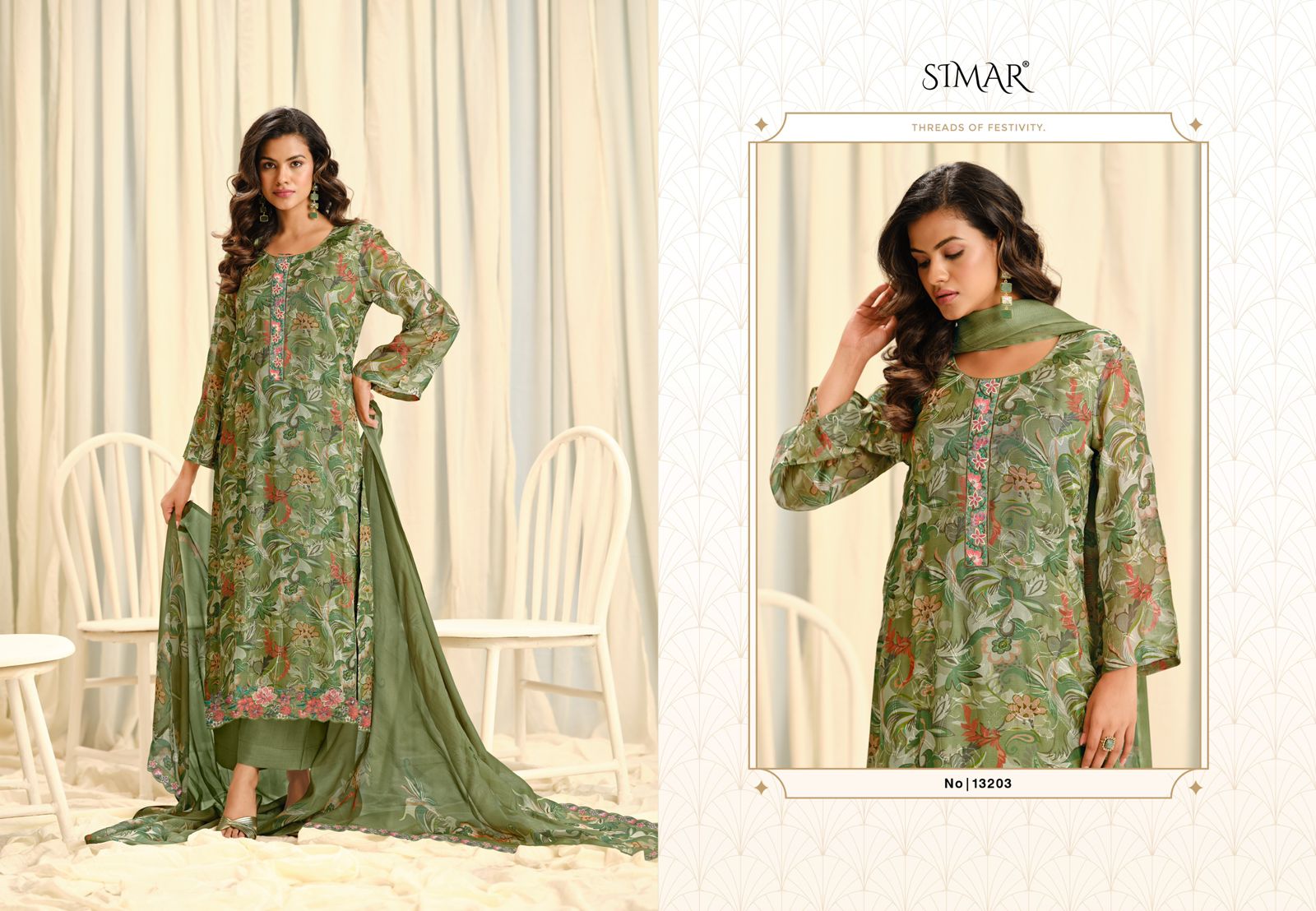 Samayra Simar Silk Pant Style Suits Exporter Ahmedabad