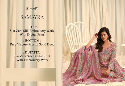 Samayra Simar Silk Pant Style Suits Exporter Ahmedabad