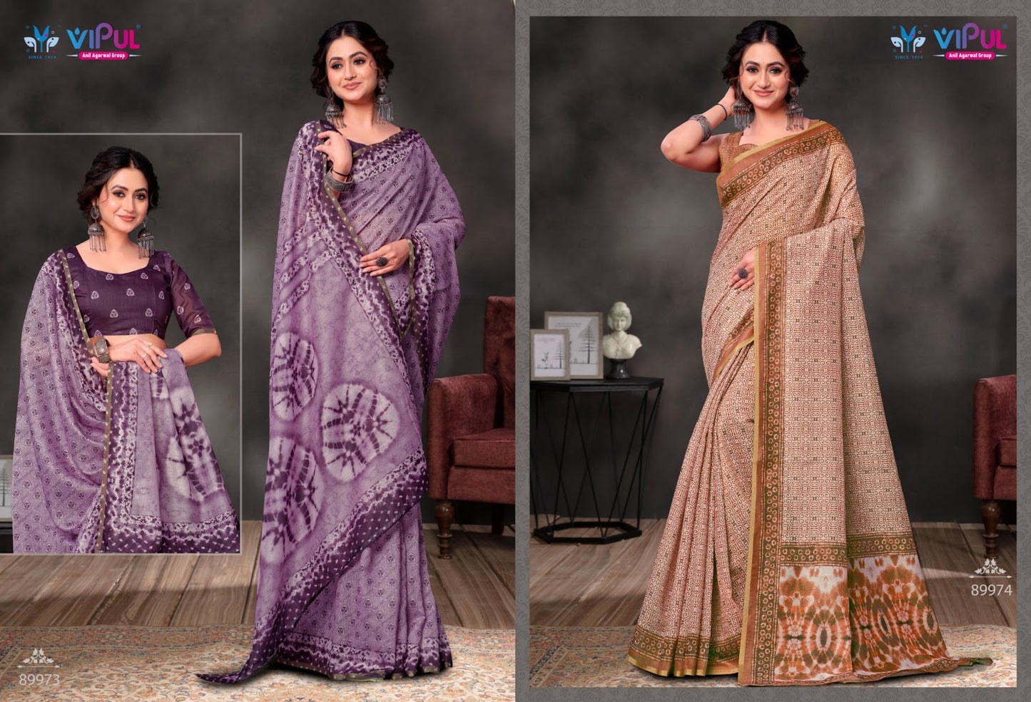 Sambhavi Vipul Cotton Sarees Exporter Ahmedabad