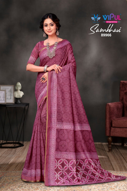 Sambhavi Vipul Cotton Sarees Exporter Ahmedabad