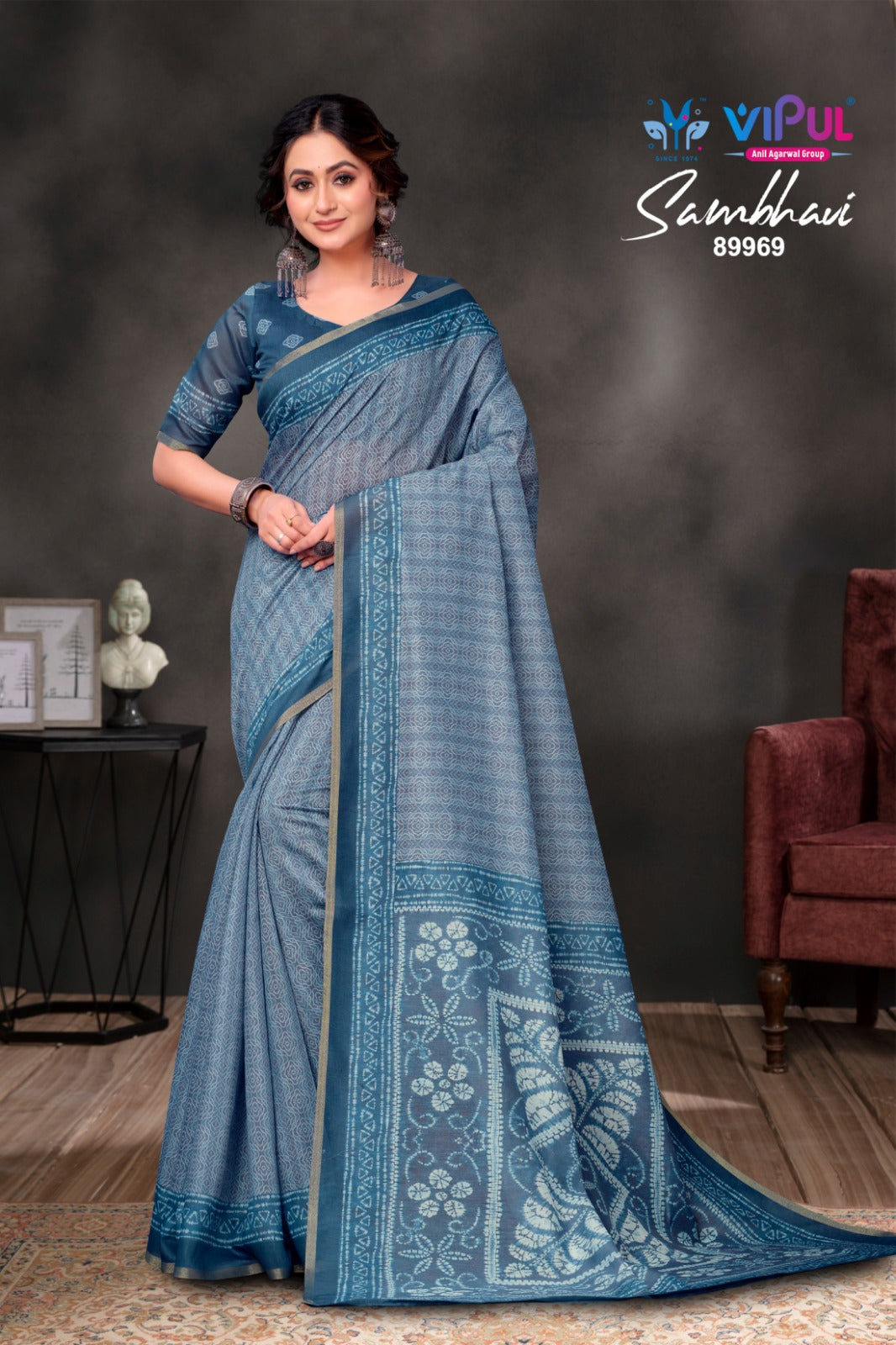 Sambhavi Vipul Cotton Sarees Exporter Ahmedabad