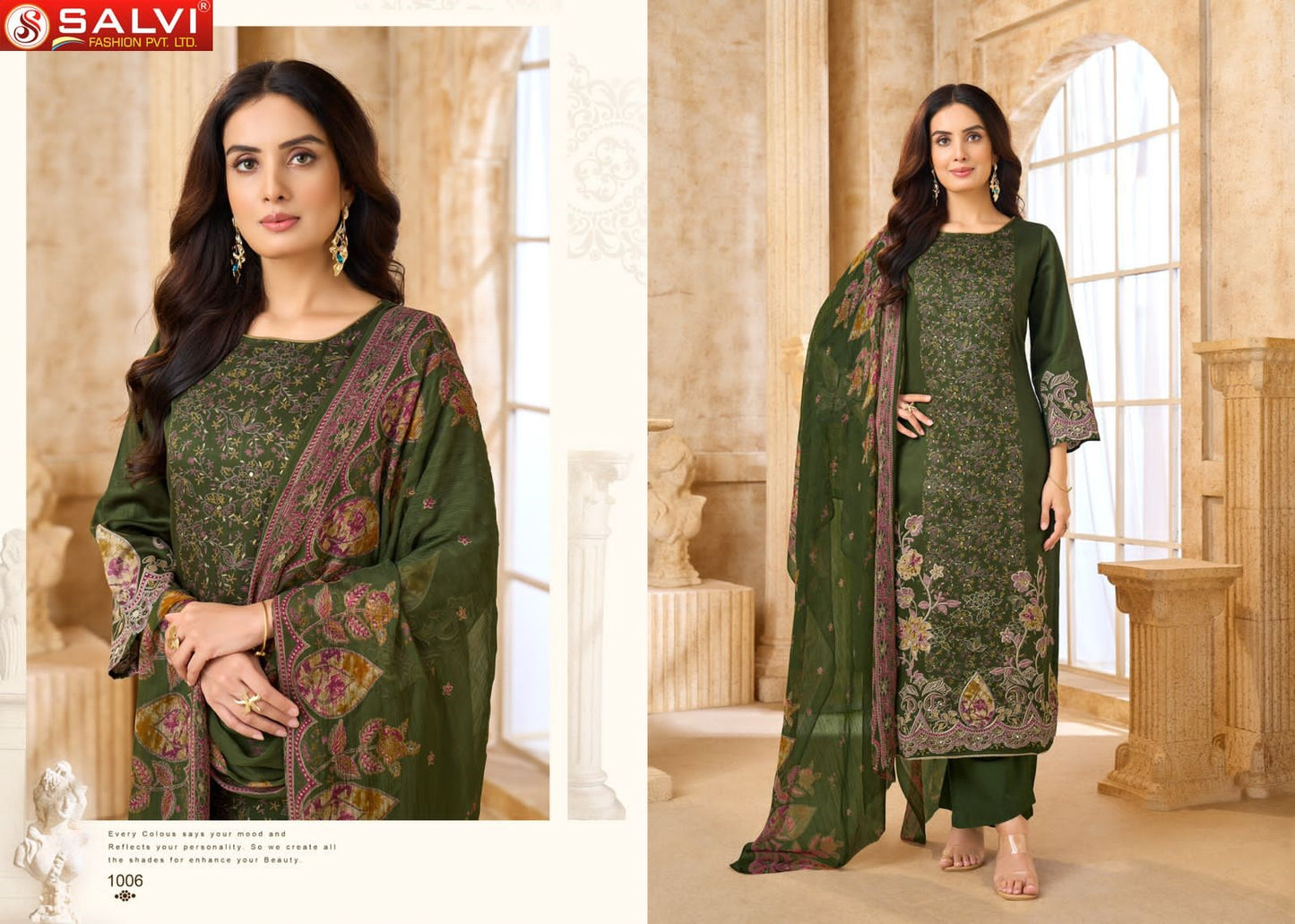 Sameera Salvi Fashion Jam Cotton Pant Style Suits Supplier Ahmedabad