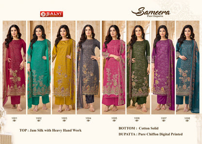 Sameera Salvi Fashion Jam Cotton Pant Style Suits Supplier Ahmedabad