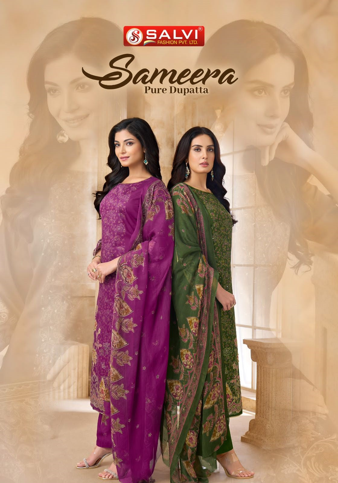 Sameera Salvi Fashion Jam Cotton Pant Style Suits Supplier Ahmedabad