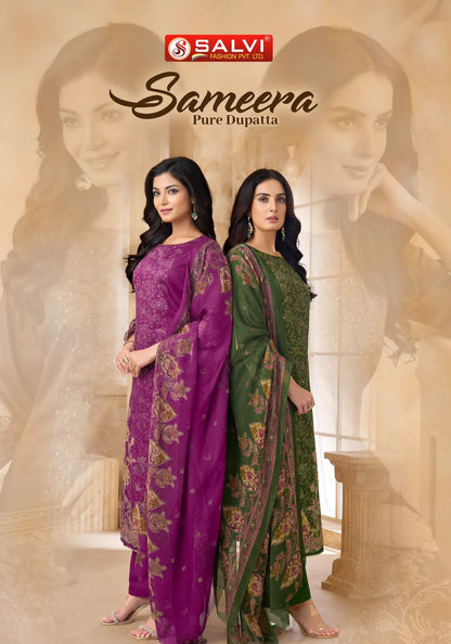 Sameera Salvi Fashion Jam Cotton Pant Style Suits Supplier Ahmedabad