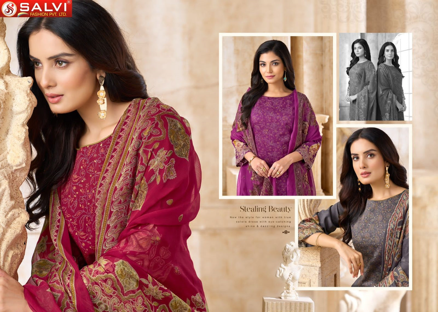 Sameera Salvi Fashion Jam Cotton Pant Style Suits Supplier Ahmedabad