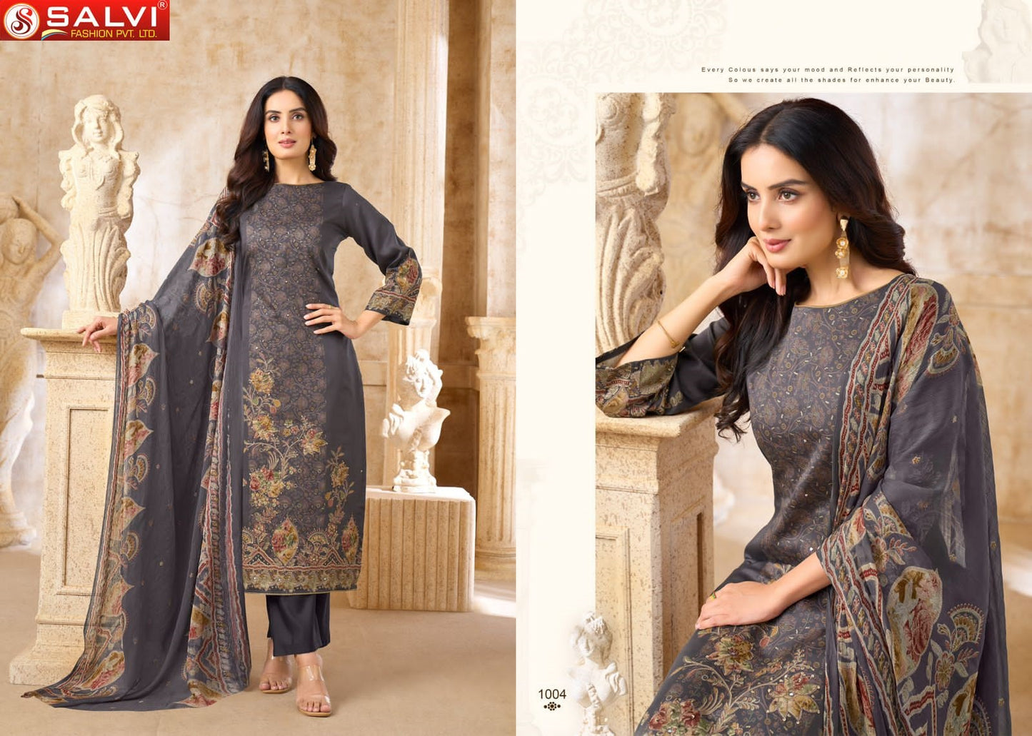 Sameera Salvi Fashion Jam Cotton Pant Style Suits Supplier Ahmedabad