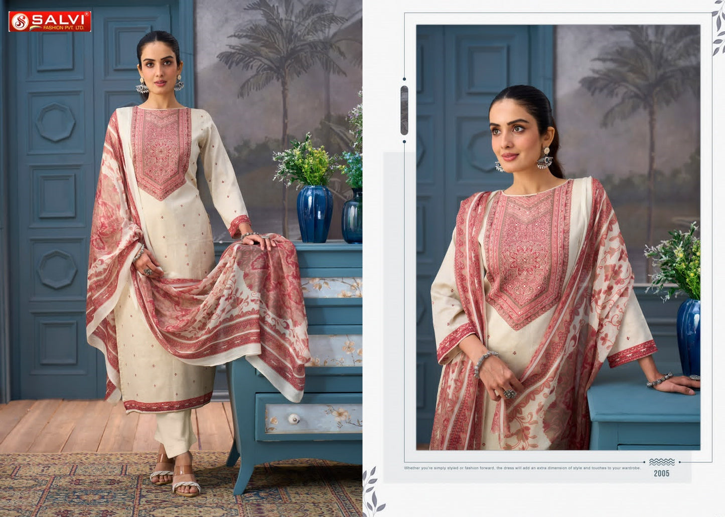 Sameera Vol 2 Salvi Fashion Jam Cotton Pant Style Suits Manufacturer India