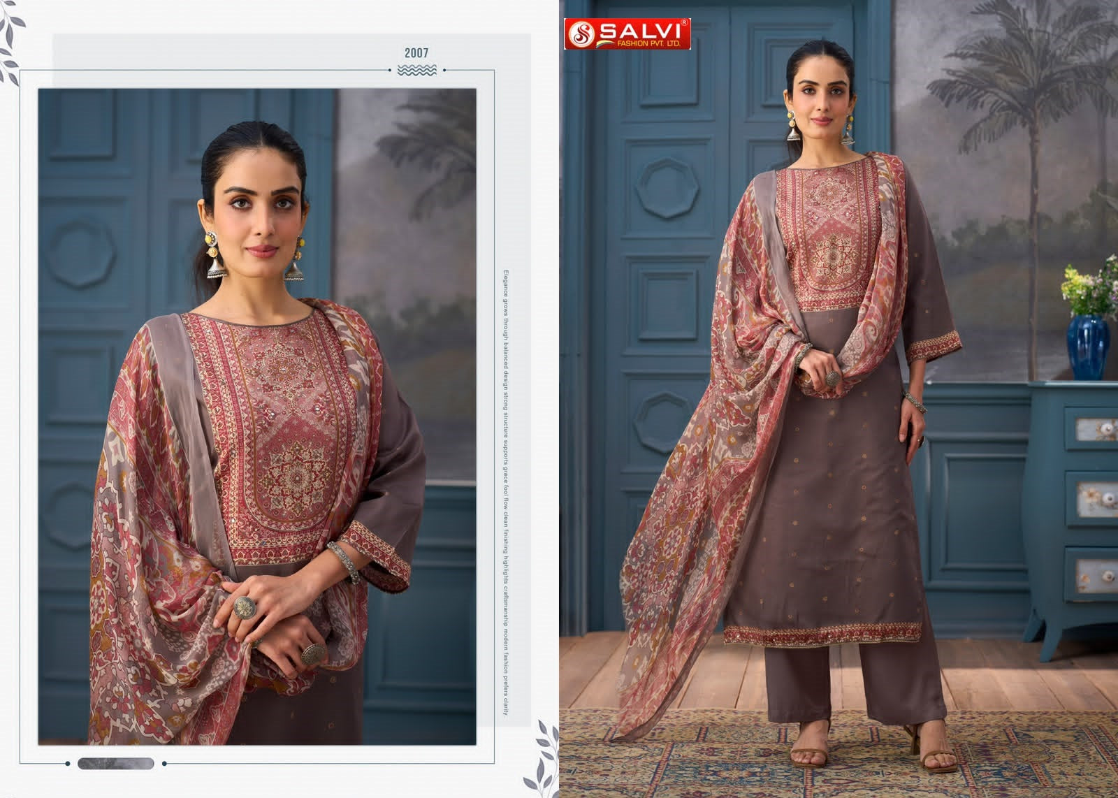 Sameera Vol 2 Salvi Fashion Jam Cotton Pant Style Suits Manufacturer India