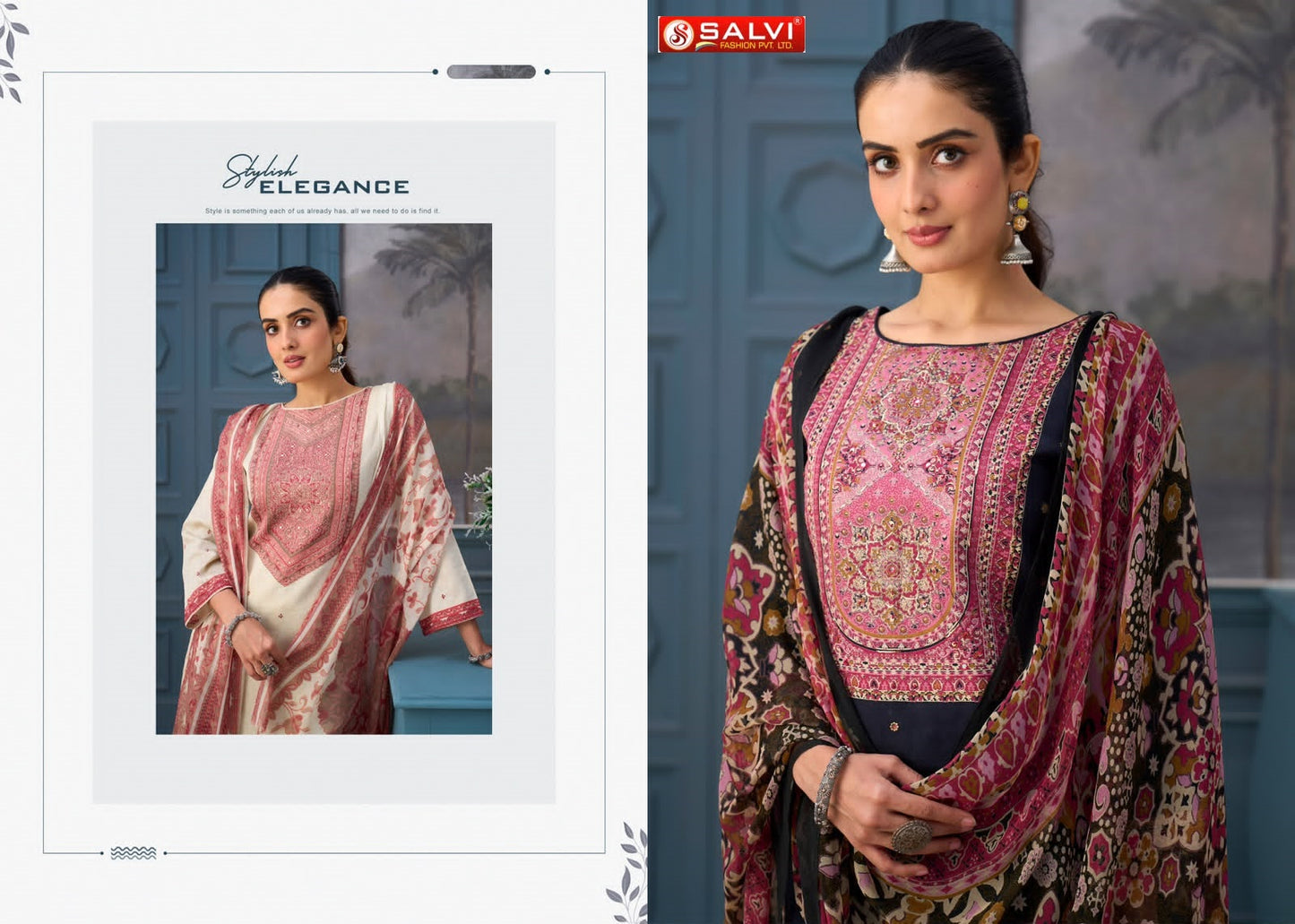 Sameera Vol 2 Salvi Fashion Jam Cotton Pant Style Suits Manufacturer India