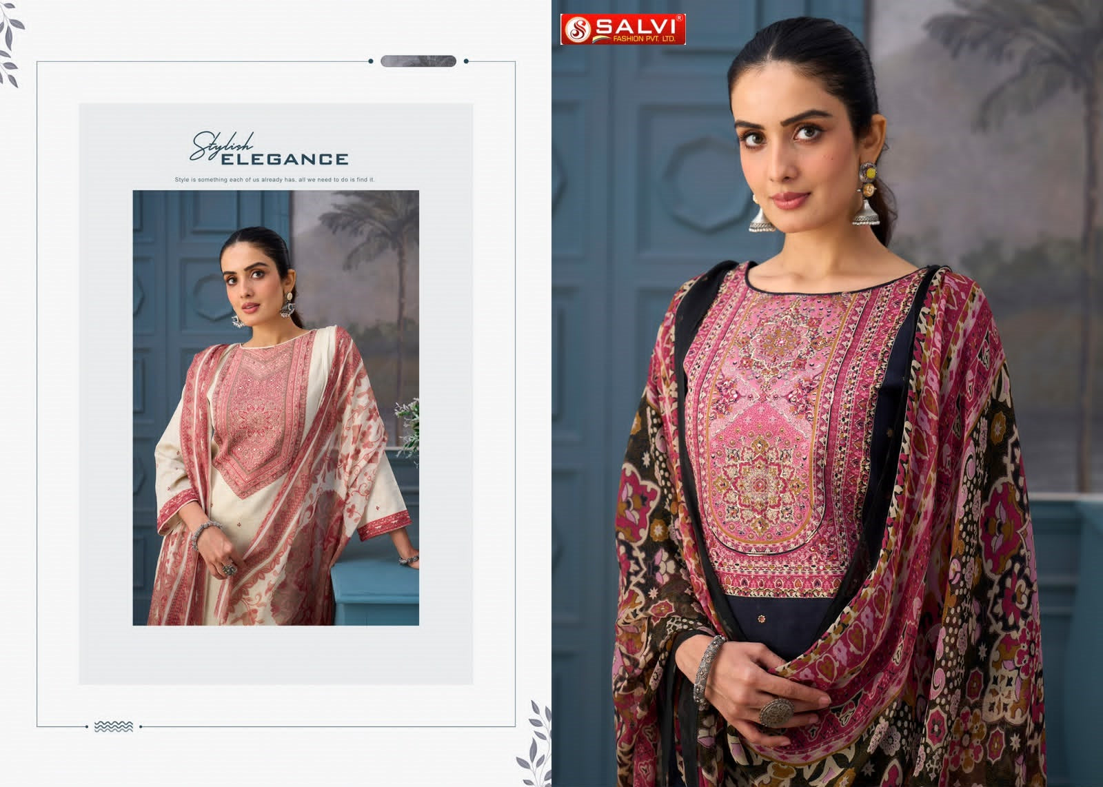 Sameera Vol 2 Salvi Fashion Jam Cotton Pant Style Suits Manufacturer India