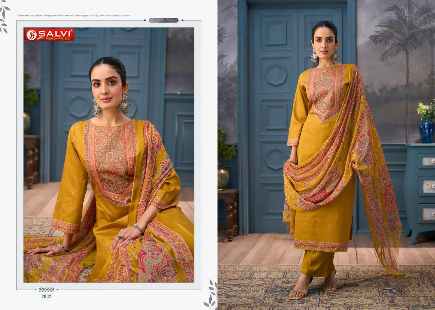 Sameera Vol 2 Salvi Fashion Jam Cotton Pant Style Suits Manufacturer India