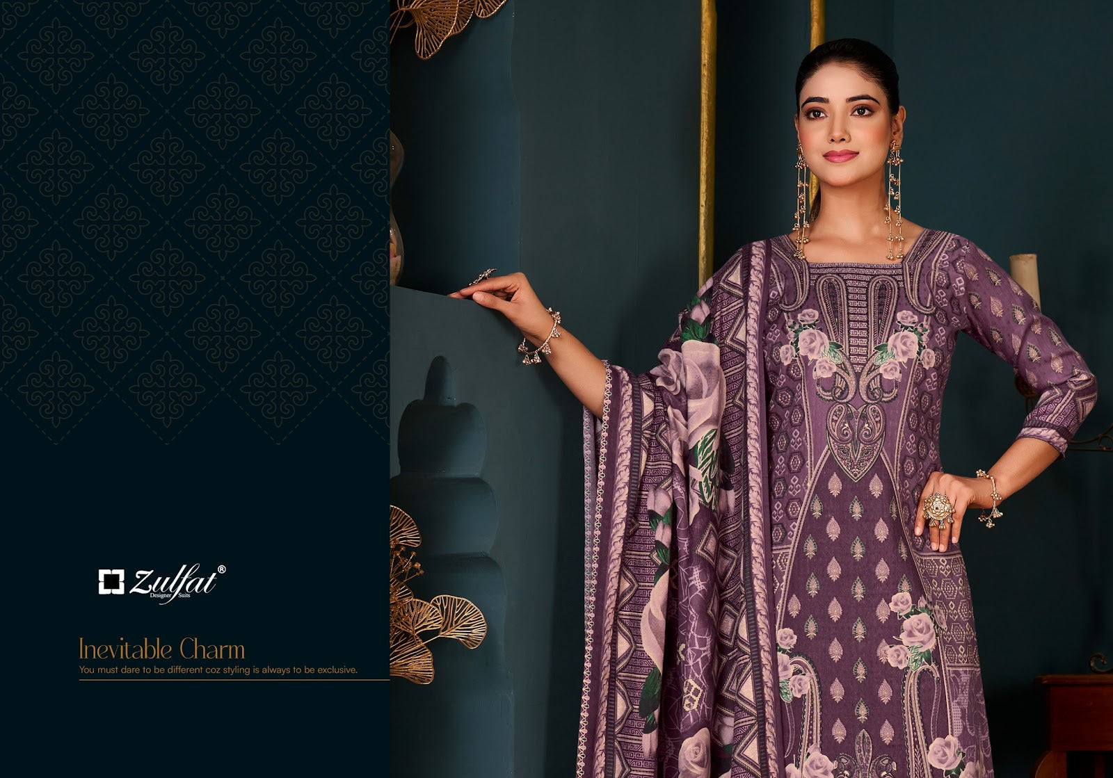 Sameera Zulfat Designer Woolen Pashmina Suits Wholesale Price