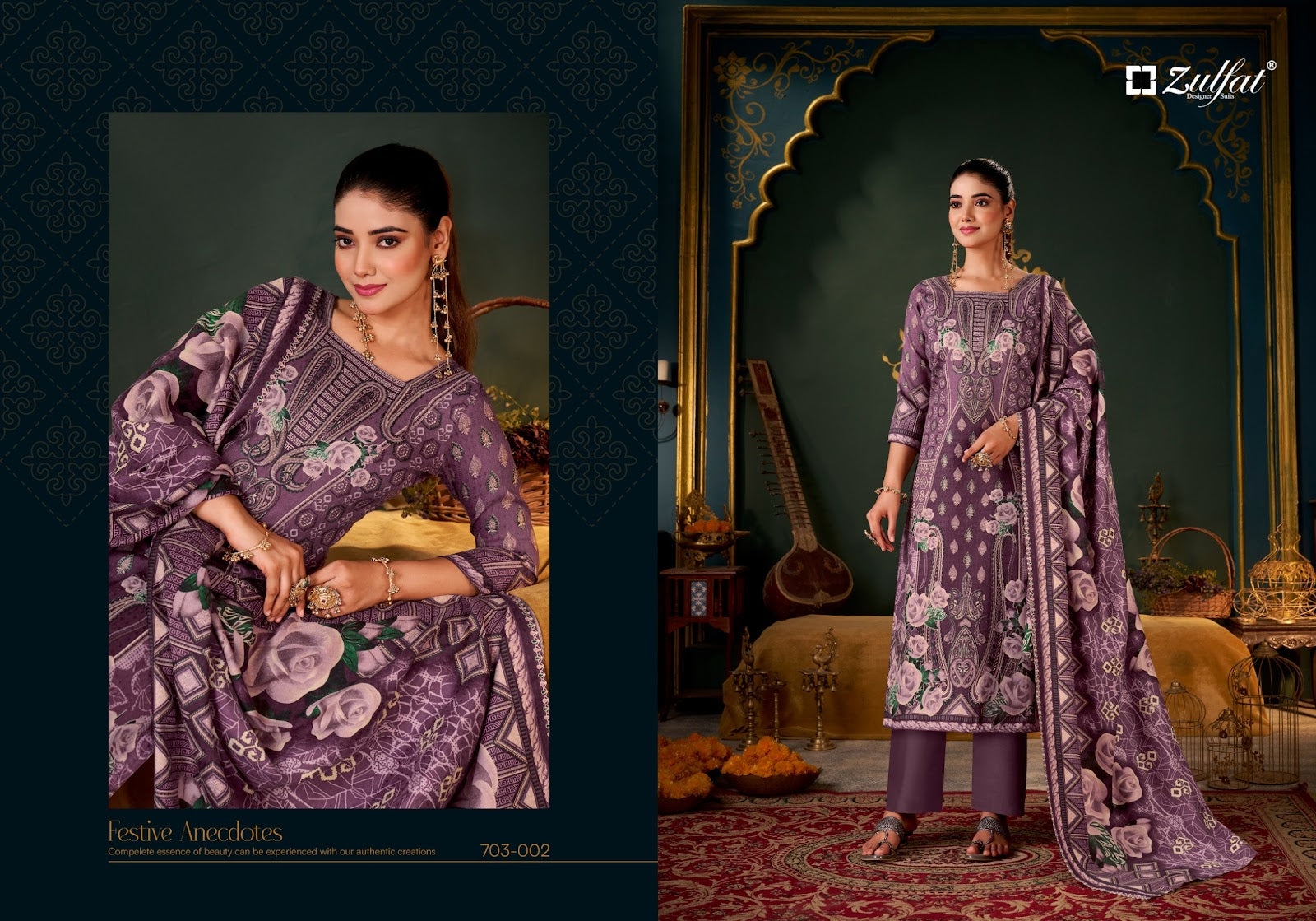 Sameera Zulfat Designer Woolen Pashmina Suits Wholesale Price