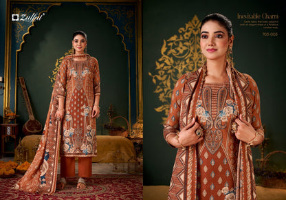 Sameera Zulfat Designer Woolen Pashmina Suits Wholesale Price