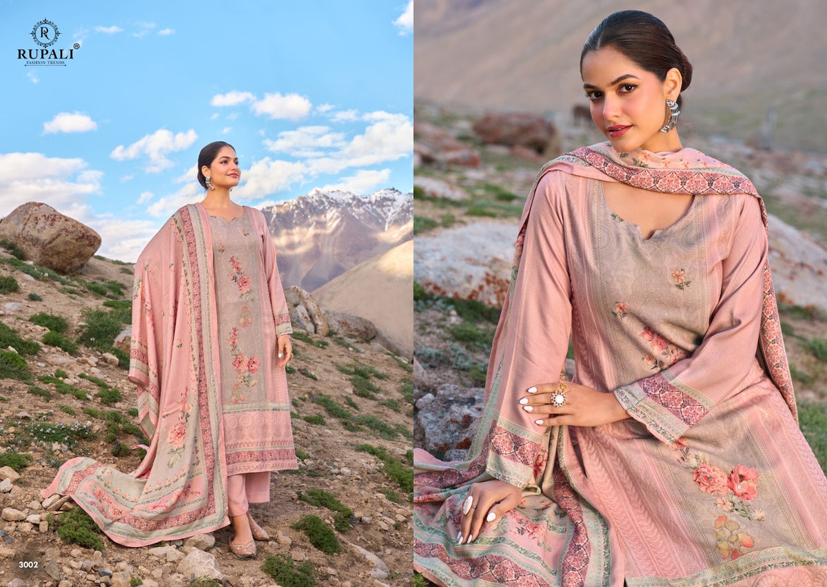 Sameksha Rupali Viscose Pashmina Suits Wholesale Price