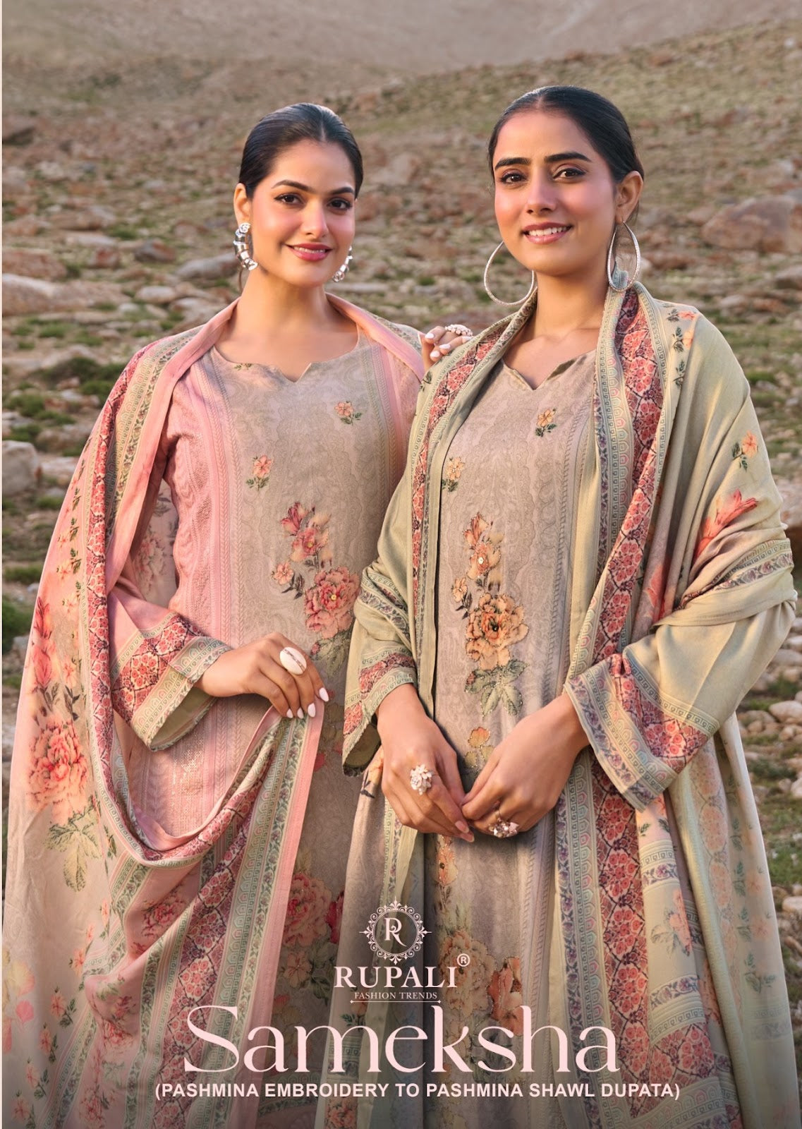Sameksha Rupali Viscose Pashmina Suits Wholesale Price