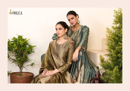 Samia Vol 2 Ibiza Silk Jacquard Pant Style Suits Wholesaler Gujarat