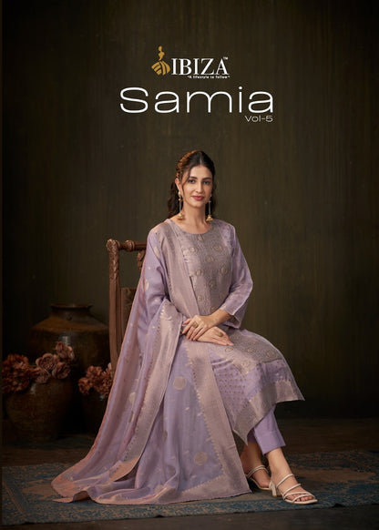 Samia Vol 5 Ibiza Banglori Silk Pant Style Suits Exporter