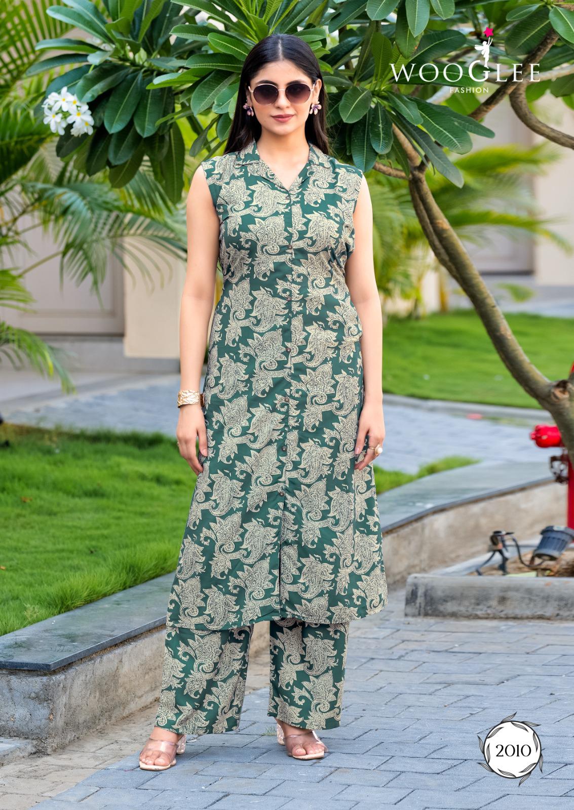 Samiksha Vol 2 Wooglee Rayon Kurti Plazzo Set Supplier