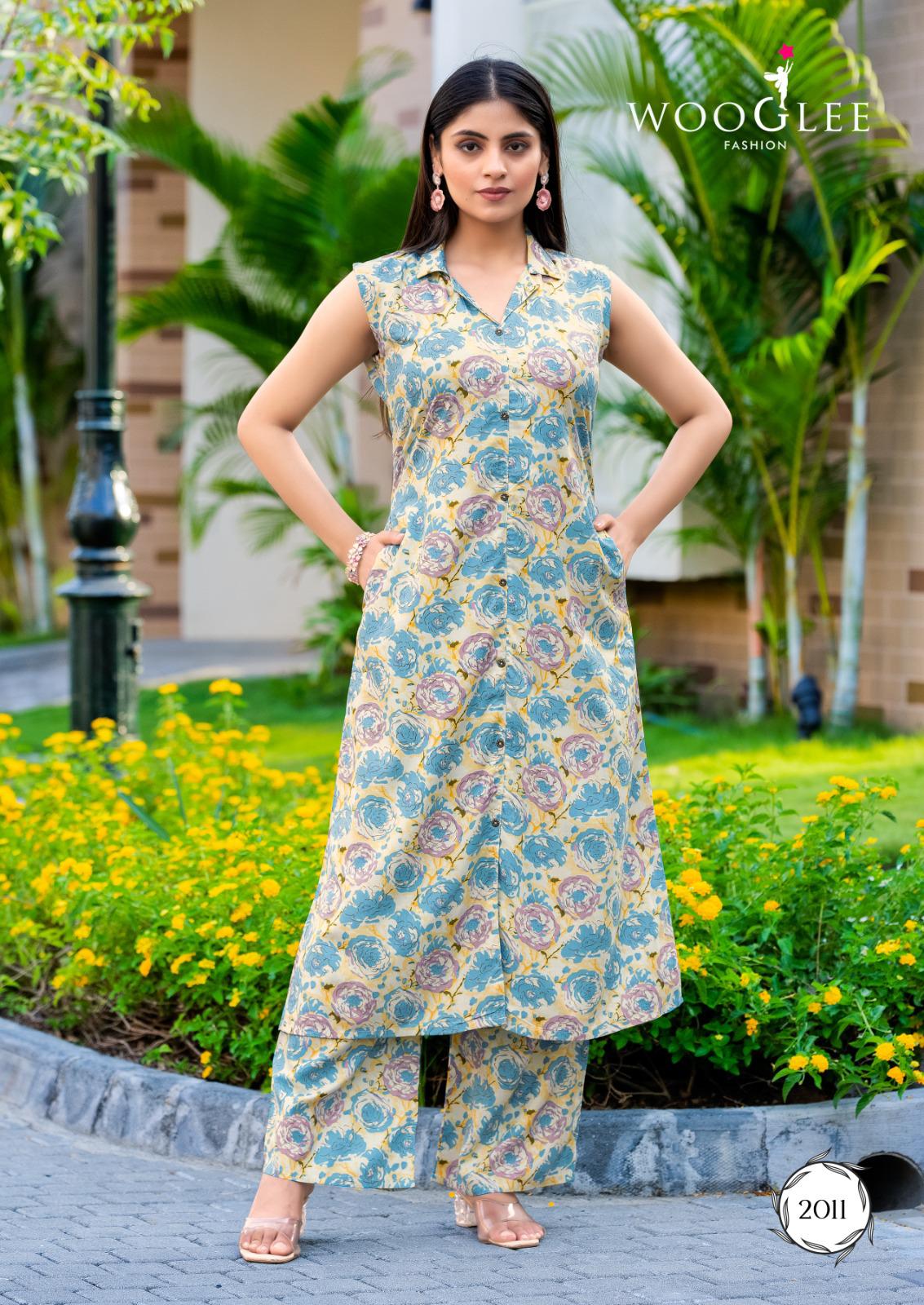 Samiksha Vol 2 Wooglee Rayon Kurti Plazzo Set Supplier