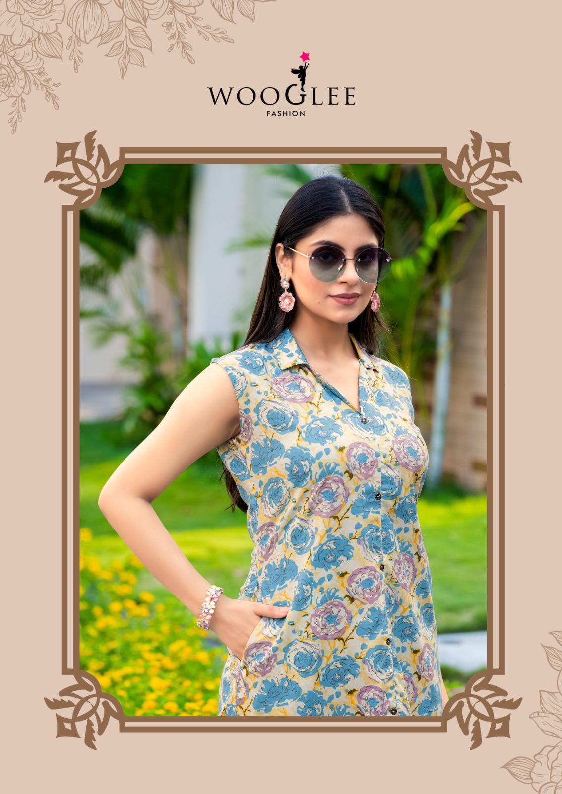 Samiksha Vol 2 Wooglee Rayon Kurti Plazzo Set Supplier