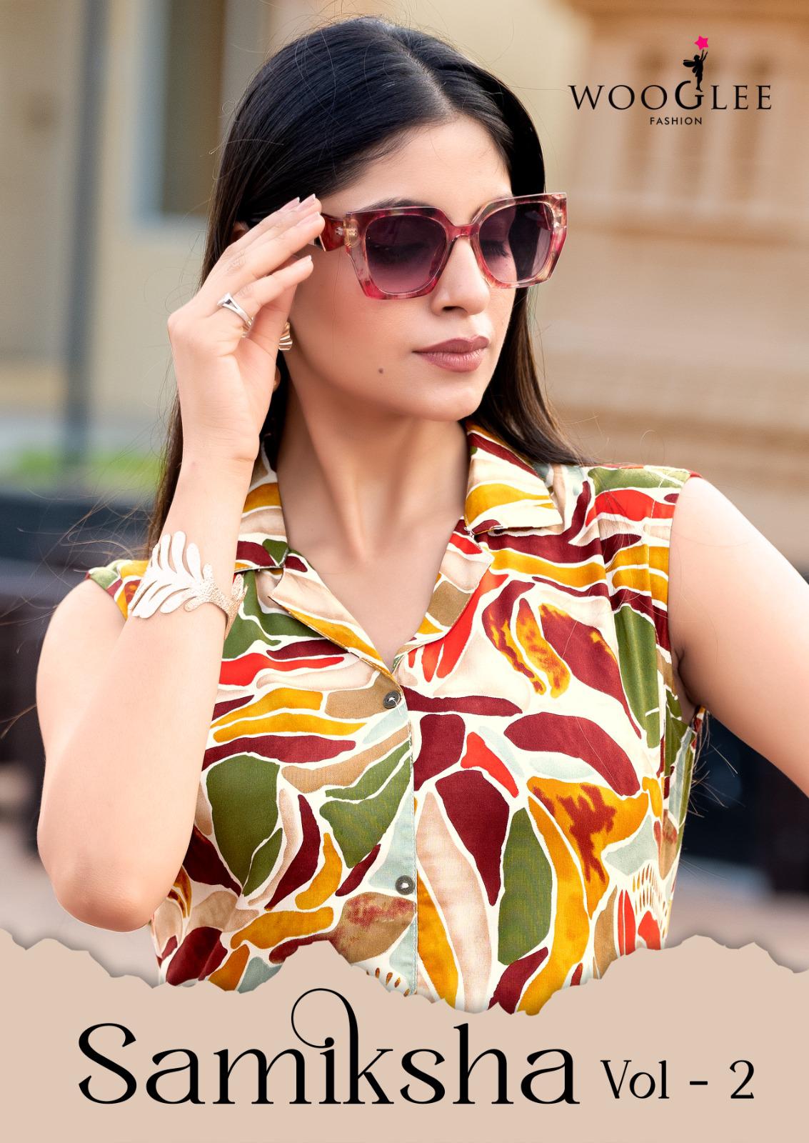 Samiksha Vol 2 Wooglee Rayon Kurti Plazzo Set Supplier