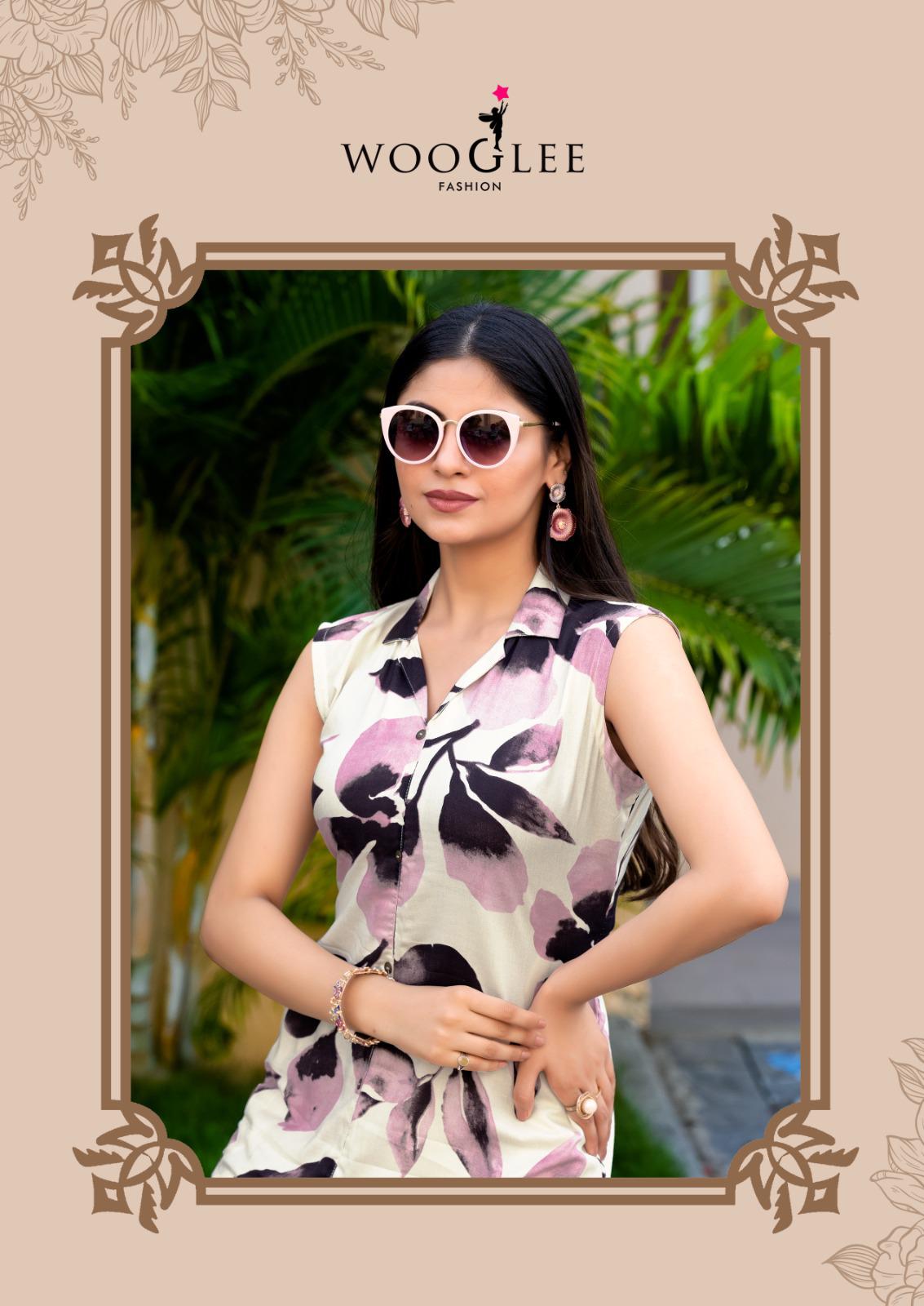 Samiksha Vol 2 Wooglee Rayon Kurti Plazzo Set Supplier