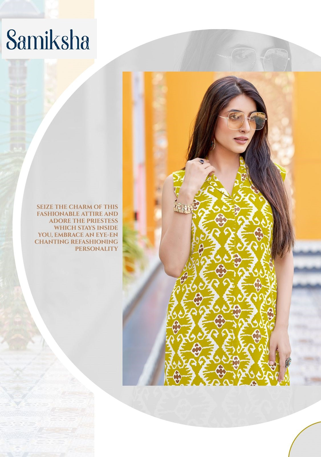 Samiksha Wooglee Rayon Kurti Plazzo Set Wholesale