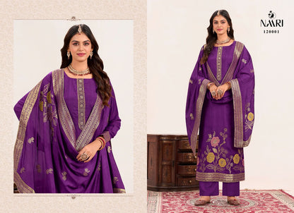 Samira Naari Jacquard Pant Style Suits Wholesaler Gujarat