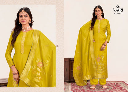 Samira Naari Jacquard Pant Style Suits Wholesaler Gujarat