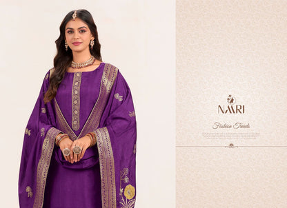 Samira Naari Jacquard Pant Style Suits Wholesaler Gujarat