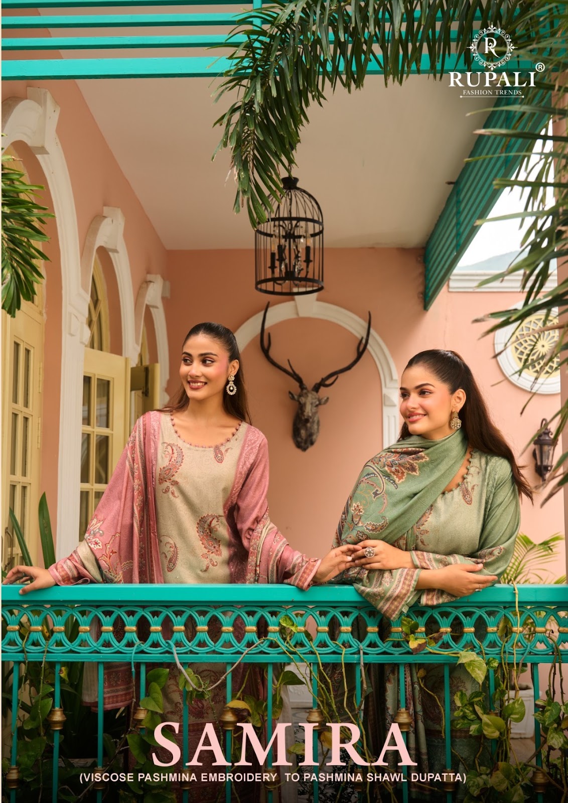 Samira Rupali Viscose Pashmina Suits Manufacturer
