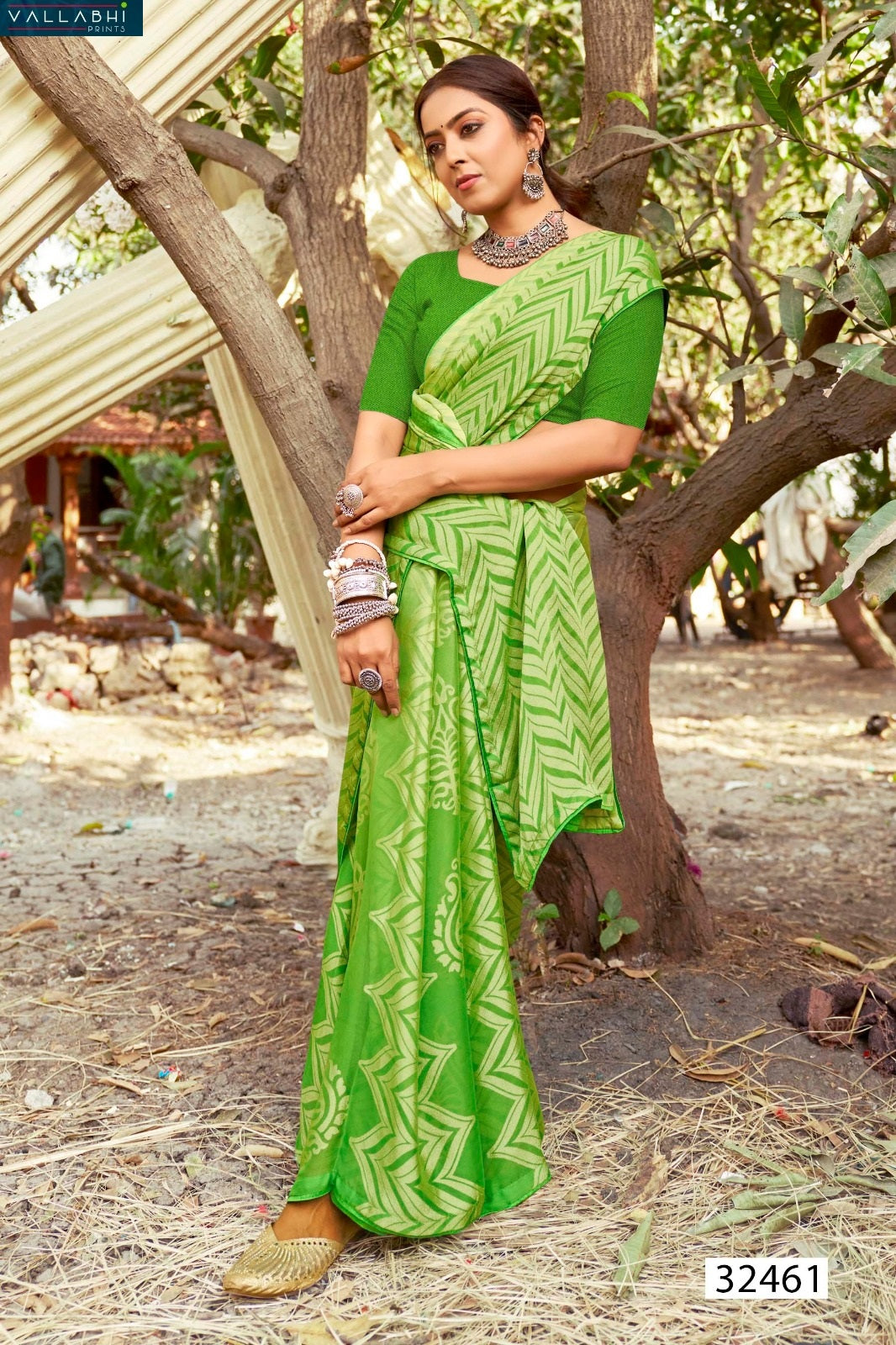 Samisha Vallabhi Prints Georgette Sarees Exporter