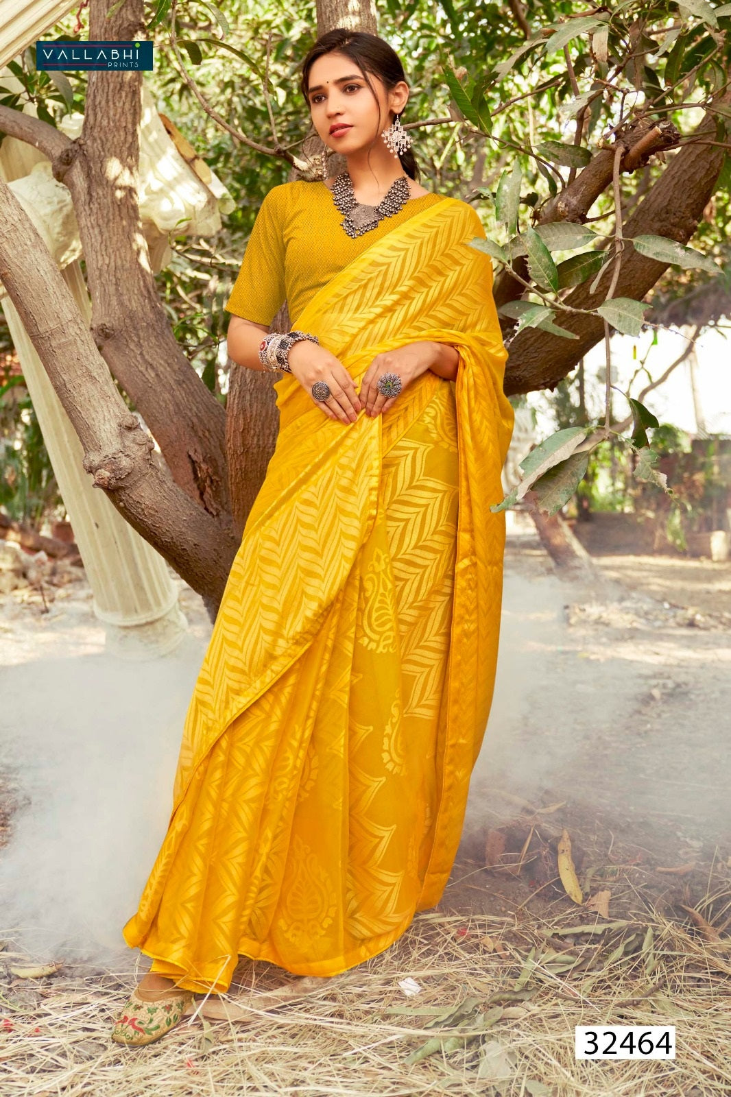 Samisha Vallabhi Prints Georgette Sarees Exporter