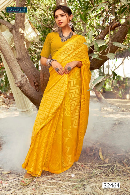 Samisha Vallabhi Prints Georgette Sarees Exporter