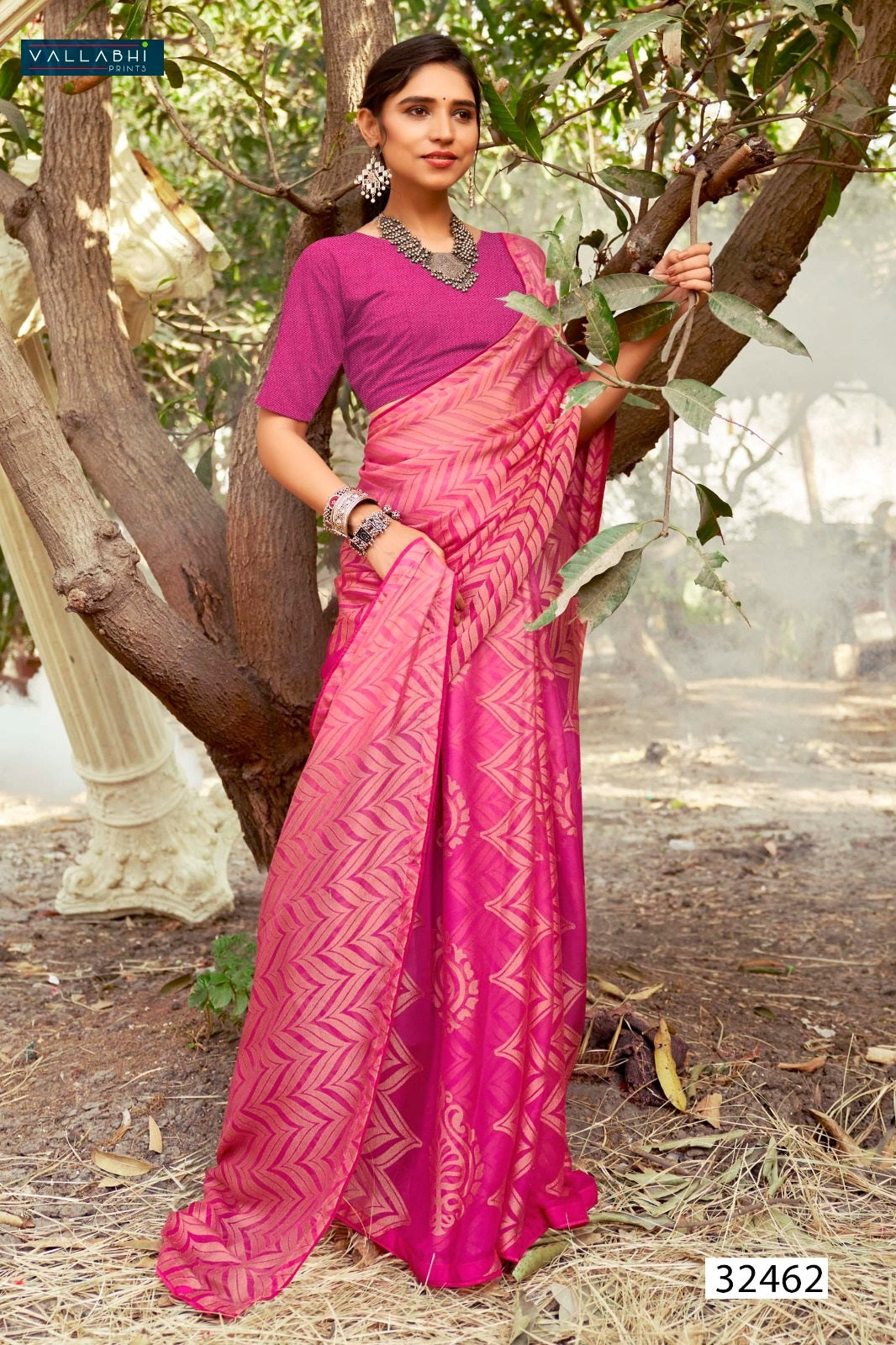 Samisha Vallabhi Prints Georgette Sarees Exporter
